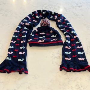 Girls one size hat & scarf from vineyard vines